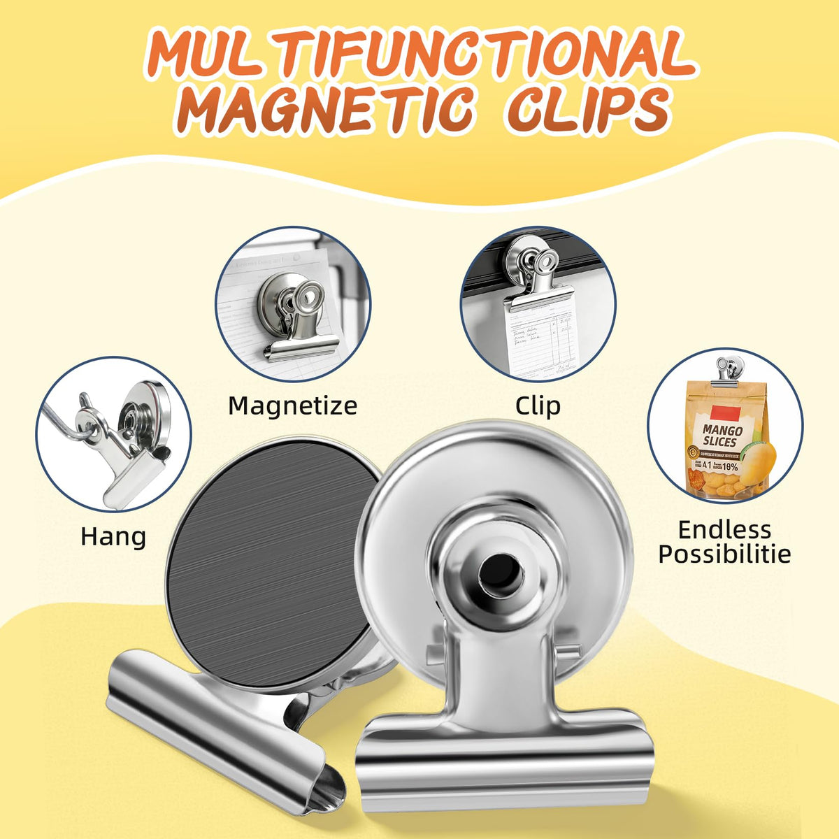 VNDUEEY 140 Pack Fridge Magnets Refrigerator Magnets, Strong Magnetic Clips Heavy Duty, Magnet
