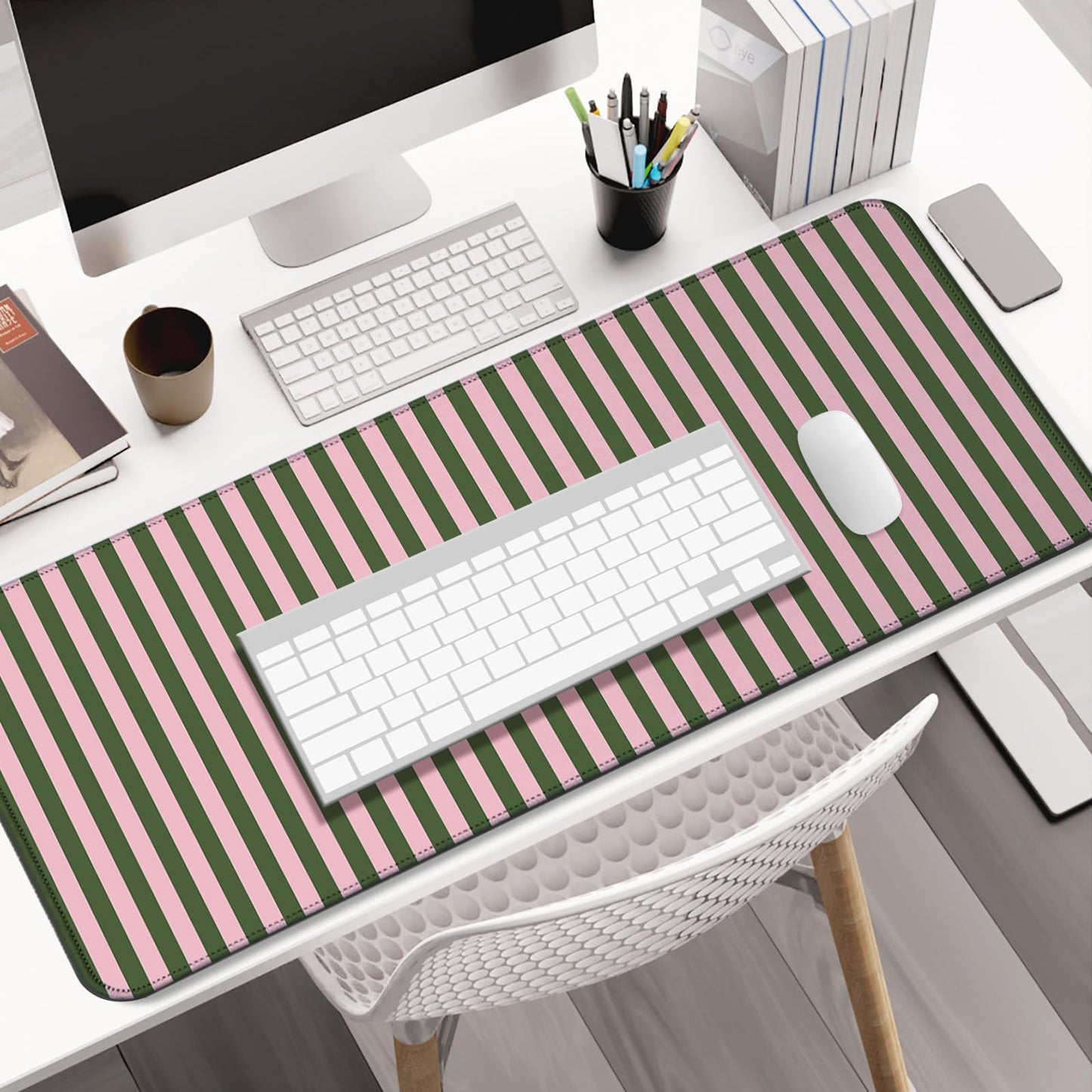 AYKDTFN Stripe Large Mouse Pad, Extended Desk Mat for Gaming, Office & Home