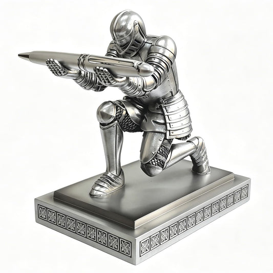 HDMbigmi Knight Pen Holder Pen Stand Desk Organizer and Accessories Silver