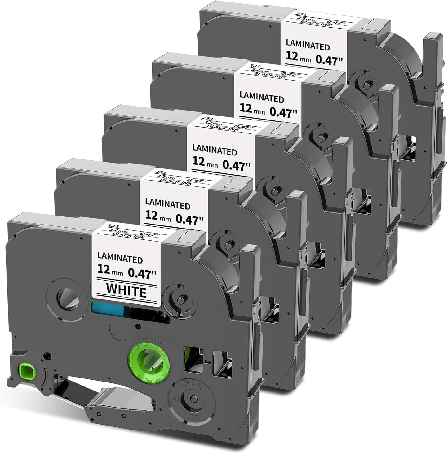 COLORWING TZe-231 Label Tape Compatible with Brother P-Touch 12mm TZ Tape