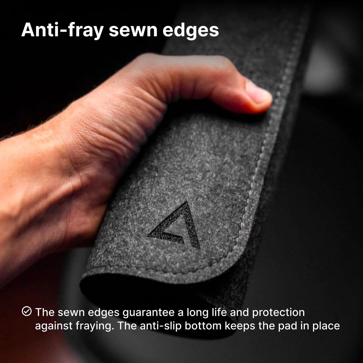 DELTAHUB - Minimalistic Felt Desk Protective Pad, Anti-Fray, Anti-Slip, Easy to Clean, Easy Glide