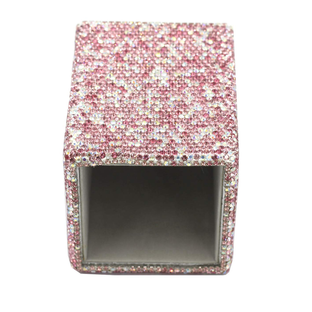 Bestbling crystal Bling Rhinestone Pen Pot Holder Box organizer Cosmetic Container (Square, Midium)