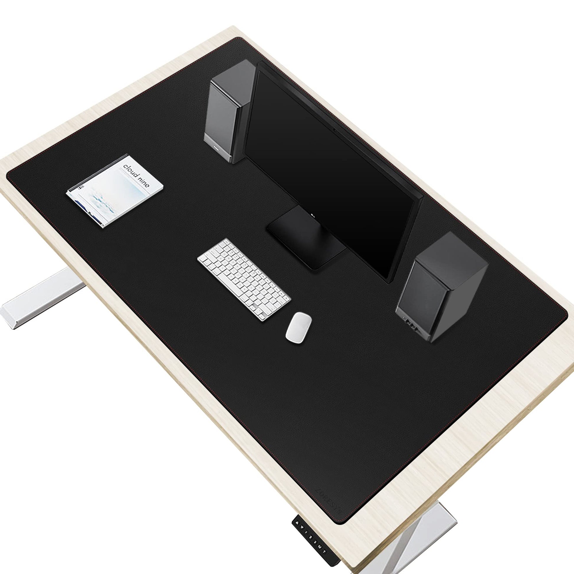 ZORESYN PU Leather Desk Pad 47.24"x31.50" Black
