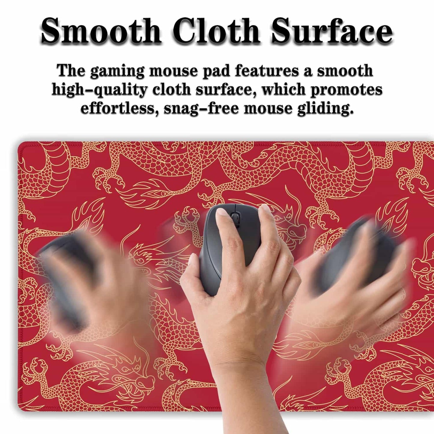 Samgula Keyboard Pad Red, Gaming Mousepad Desk Pad Big Mouse Pads Desk Decor for Men, 900X400 Mouse