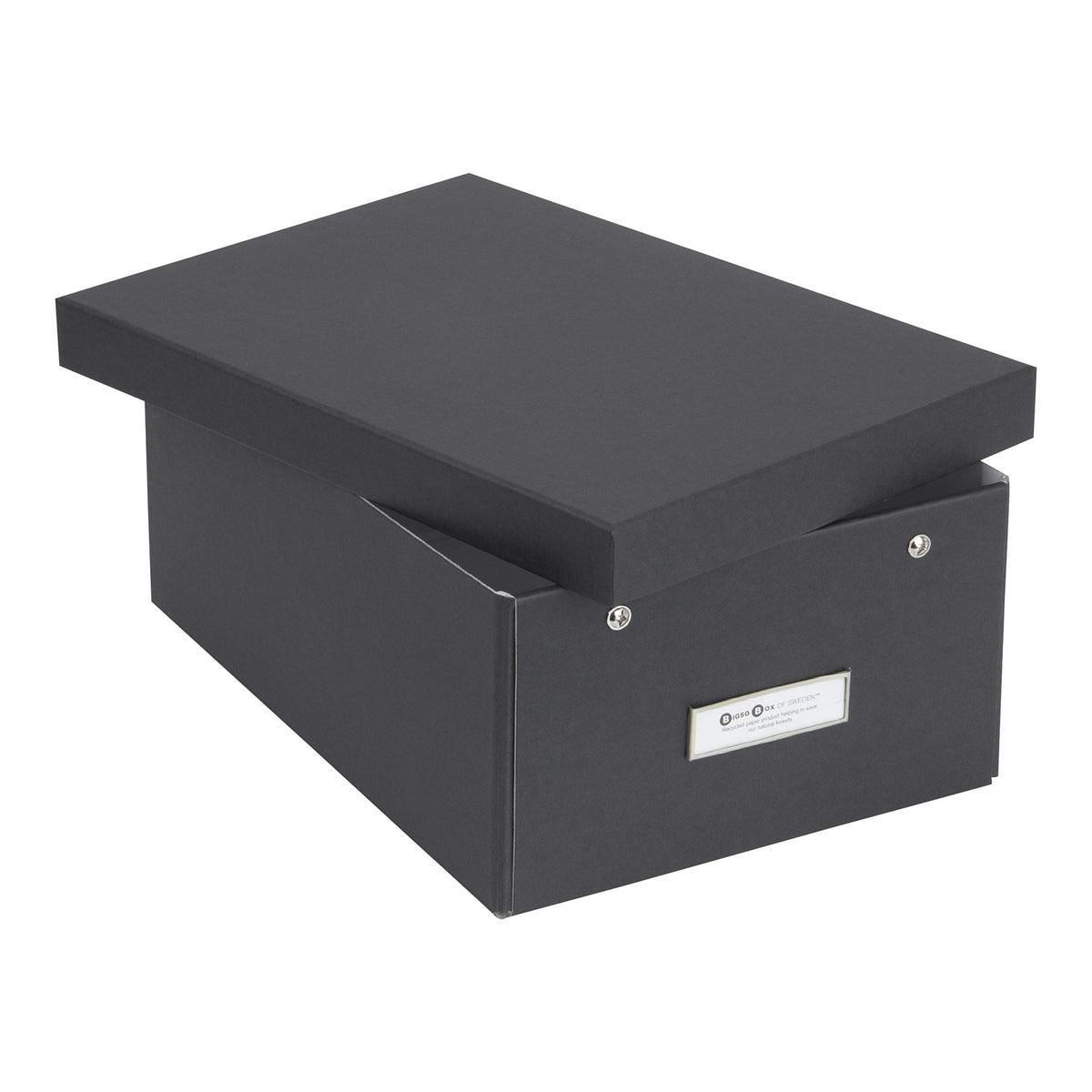 Bigso Box of Sweden Karin Collapsible Storage Box with Labelframe for Easy Identification - Simple