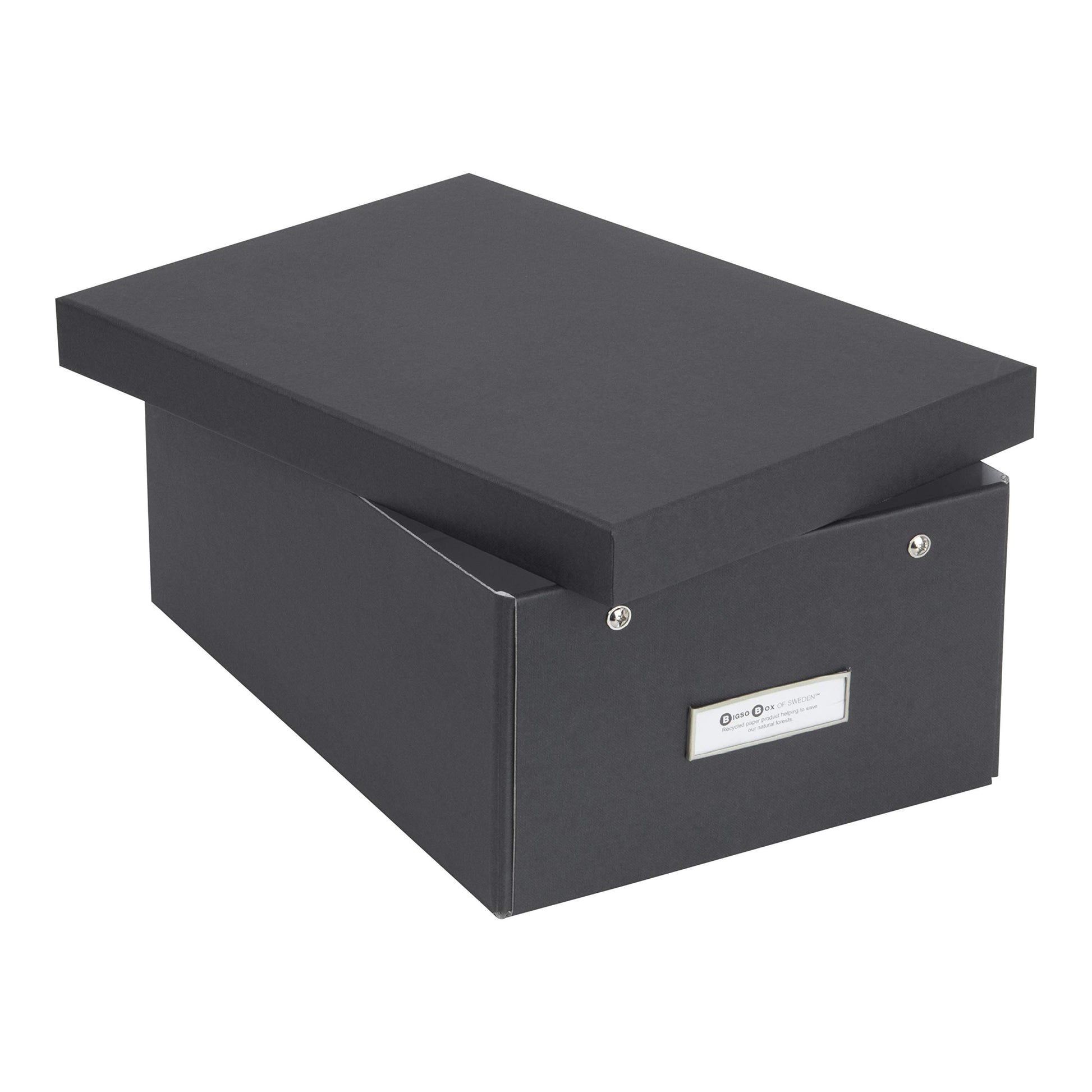 Bigso Box of Sweden Karin Collapsible Storage Box with Labelframe for Easy Identification - Simple