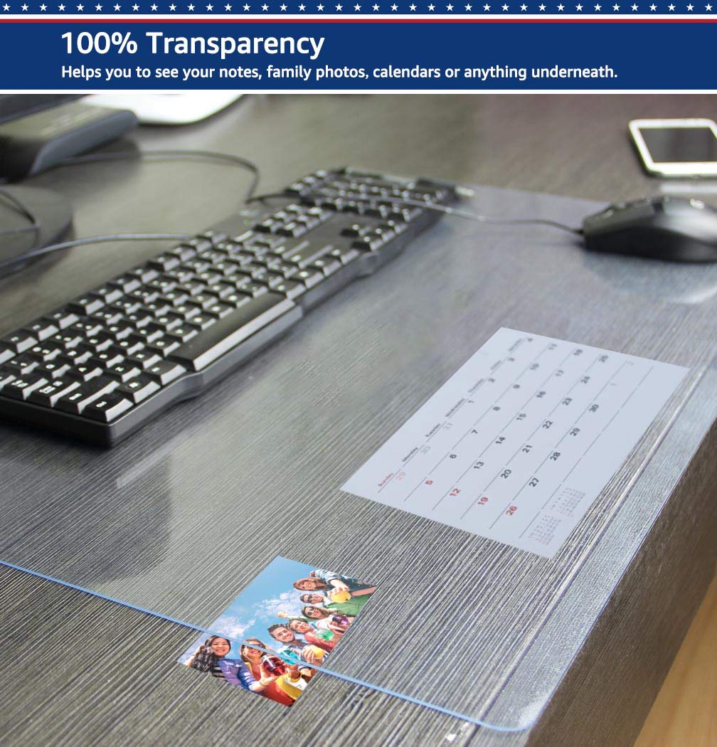 Clear Desk Pad Blotter on Top of Desks Office Table Protector Laptop Computer Keyboard Desktop