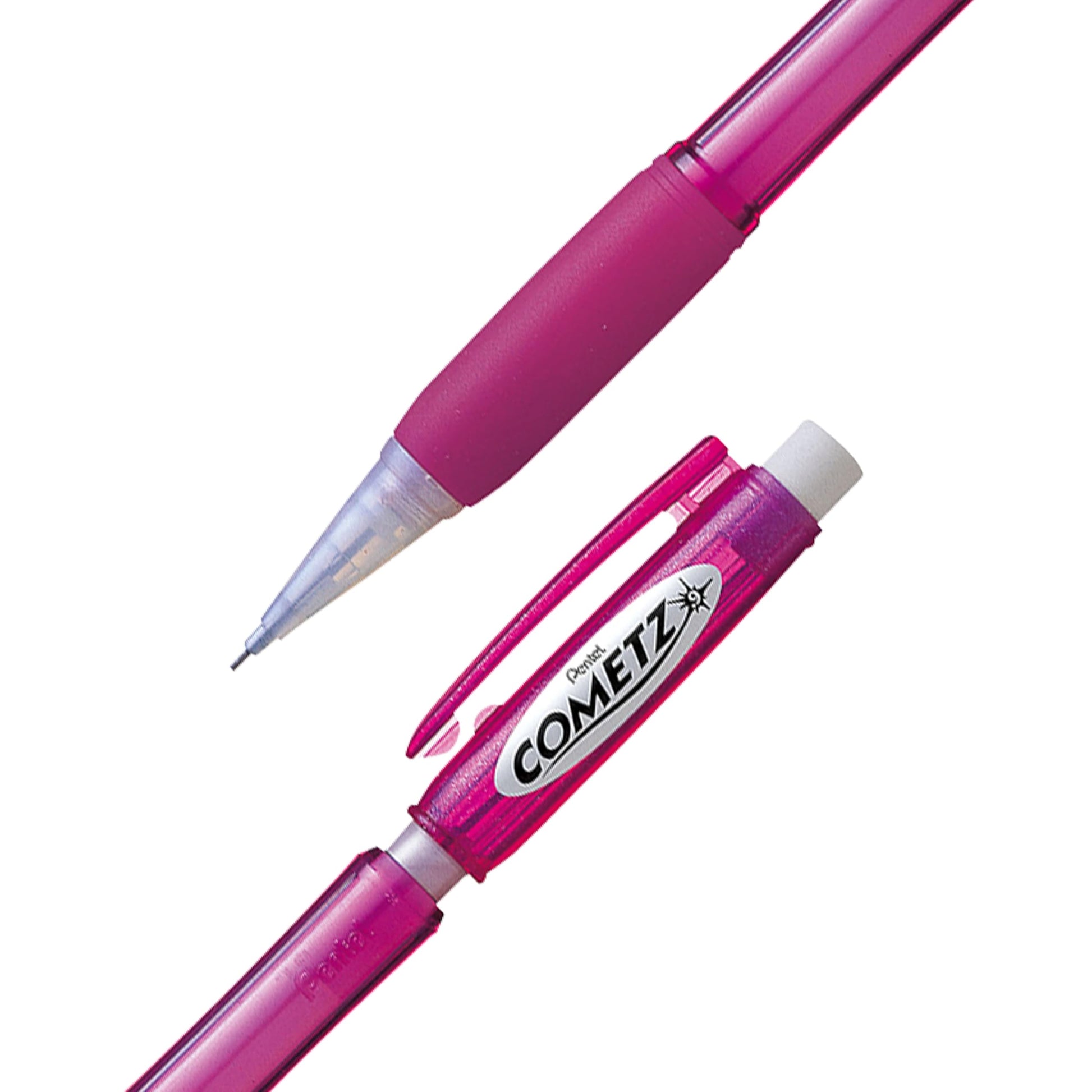 Pentel Cometz Automatic Pencil, 0.9mm, Pink Barrel, Box of 12 (AX119P)