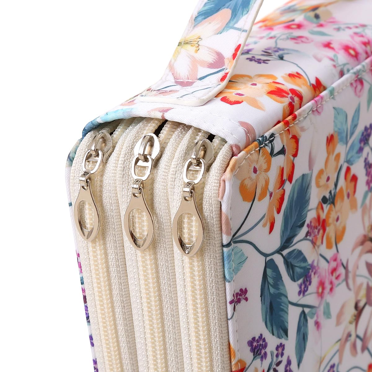Lbxgap Portable Colored Printing Pattern Pencil Case Holds 120 pcs Pencils Bag Organizer with Handy