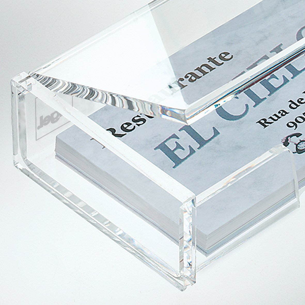 Sigel VA112 Business Card Box, Clear, for up to 80 Cards (max. 3.54 x 2.28 inches)