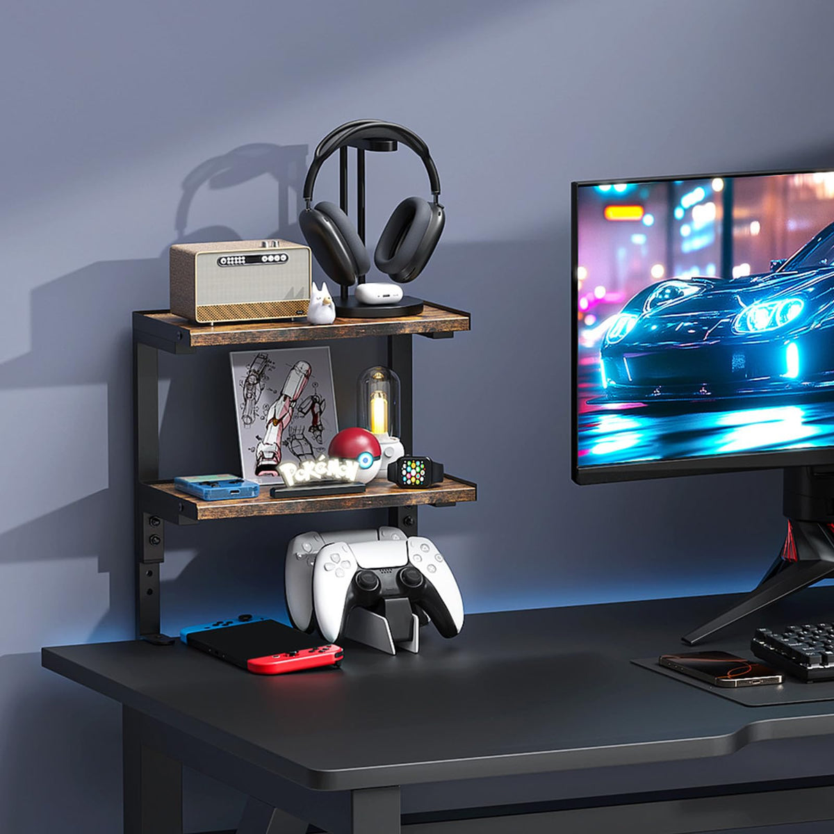 OUTIOE 2-Tier Desk Shelf