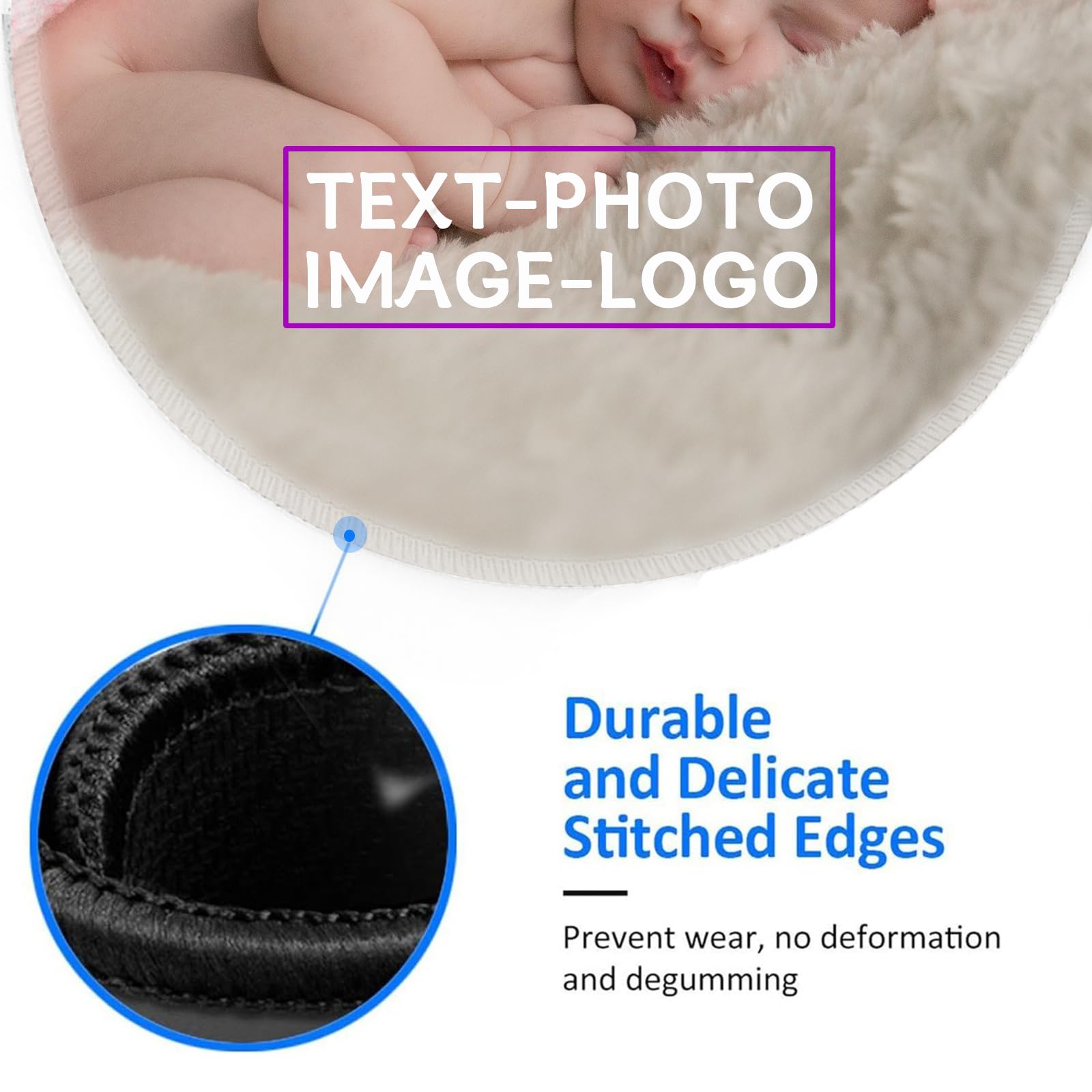 Custom Mouse Pad with Wrist Support，Ergonomic Personalized Mousepad,Add Personalized Photo & Text