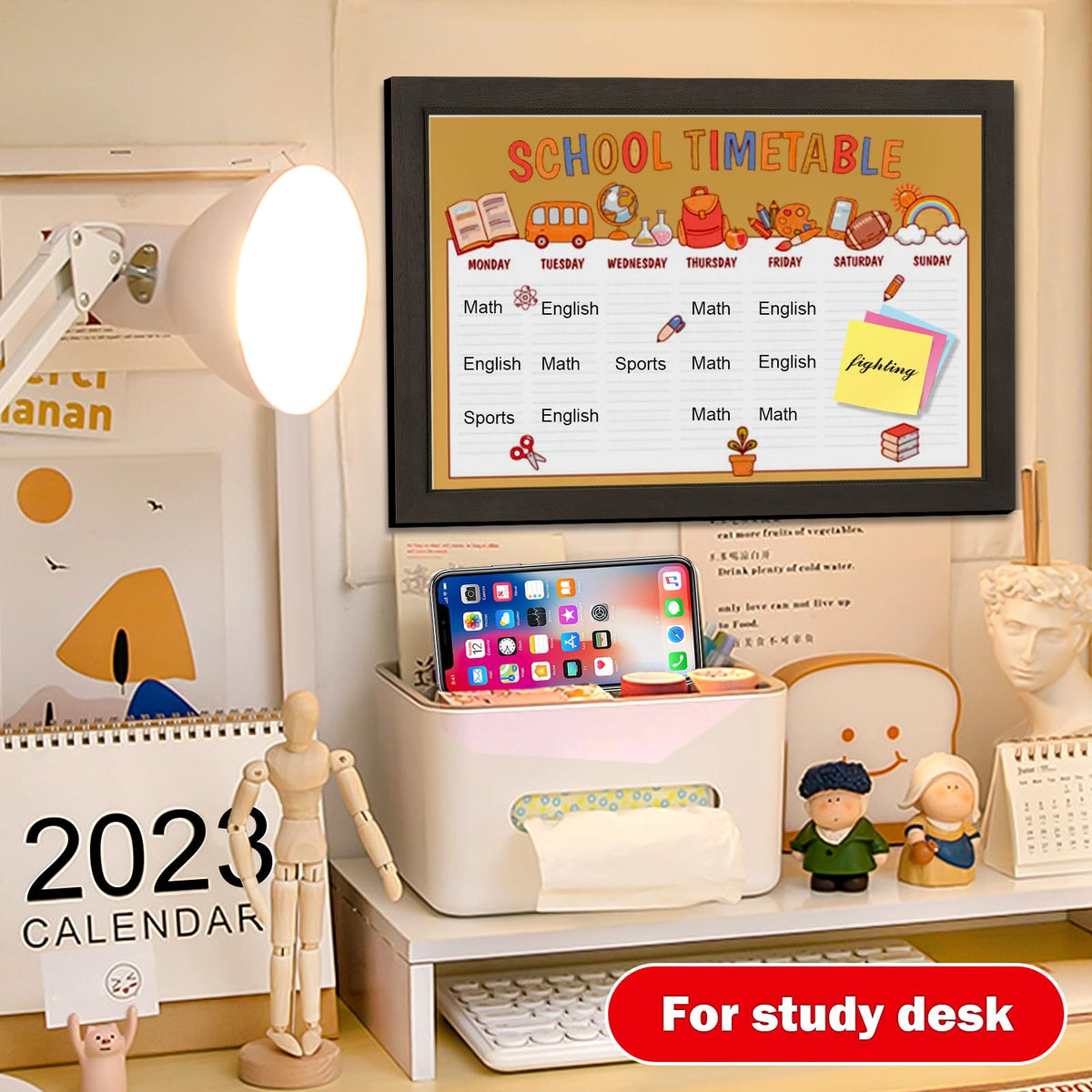 Miratino Bulletin Board Pin Board, 16 "x11 Black Linen Cork Boards for Walls, Wood Framed Display