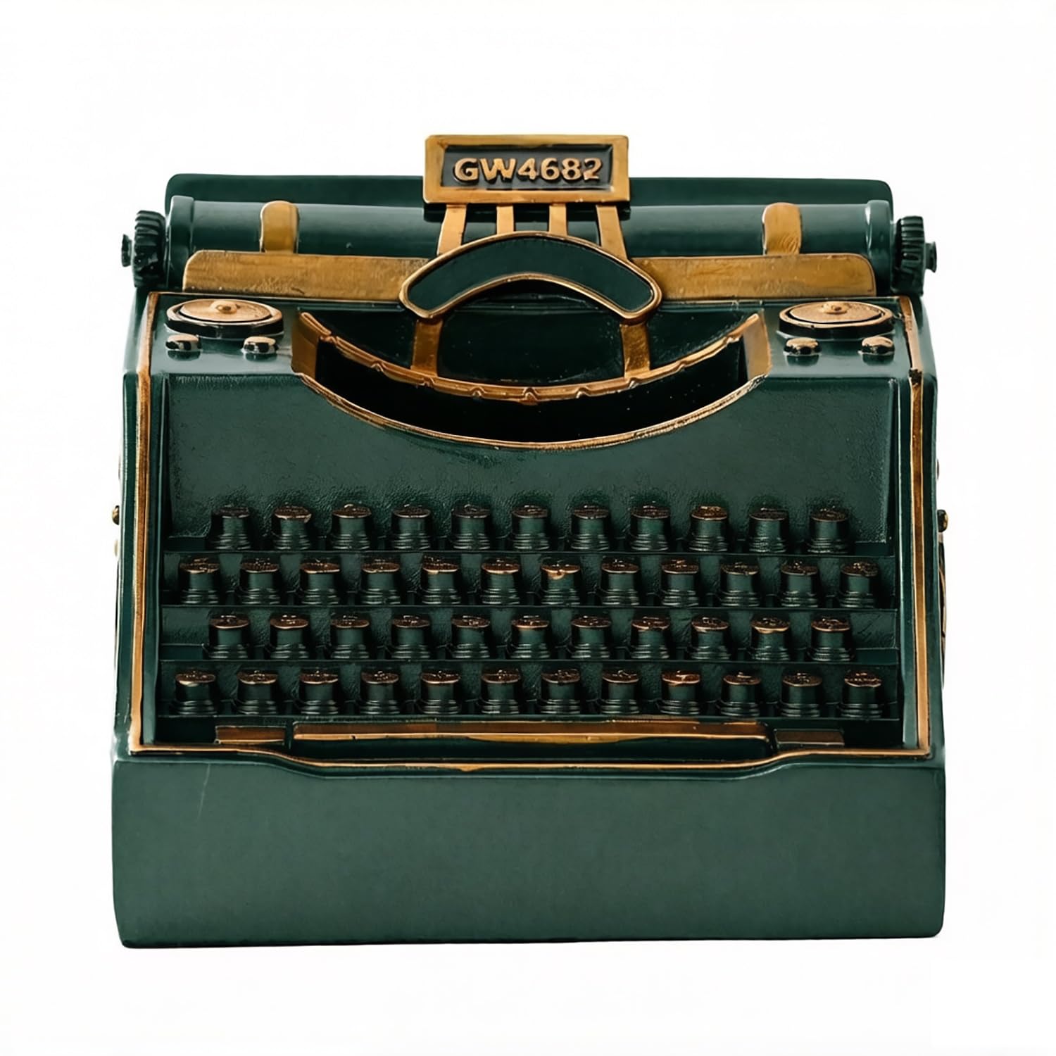 Amoysanli Retro Typewriter Pen Holder Desk Organizers for Writer's Green