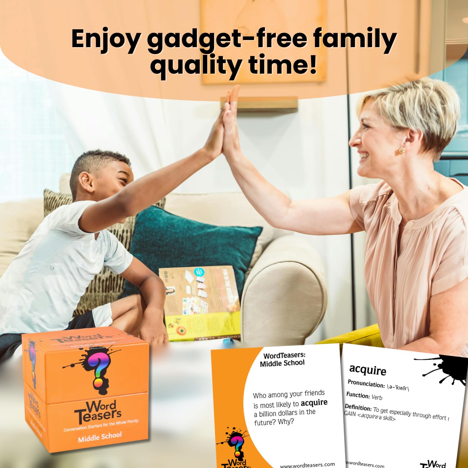 ? WORD TEASERS Middle School - Vocabulary Game for Kids 10-13 - Fun Family Conversation Starters