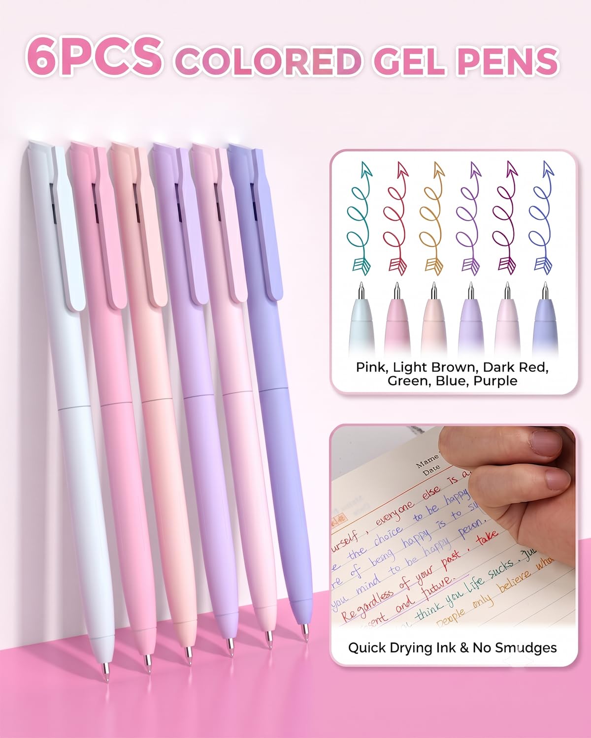 Nicpro 71PCS Aesthetic School Supplies with Pen Case, Bible Study Kit, Pink