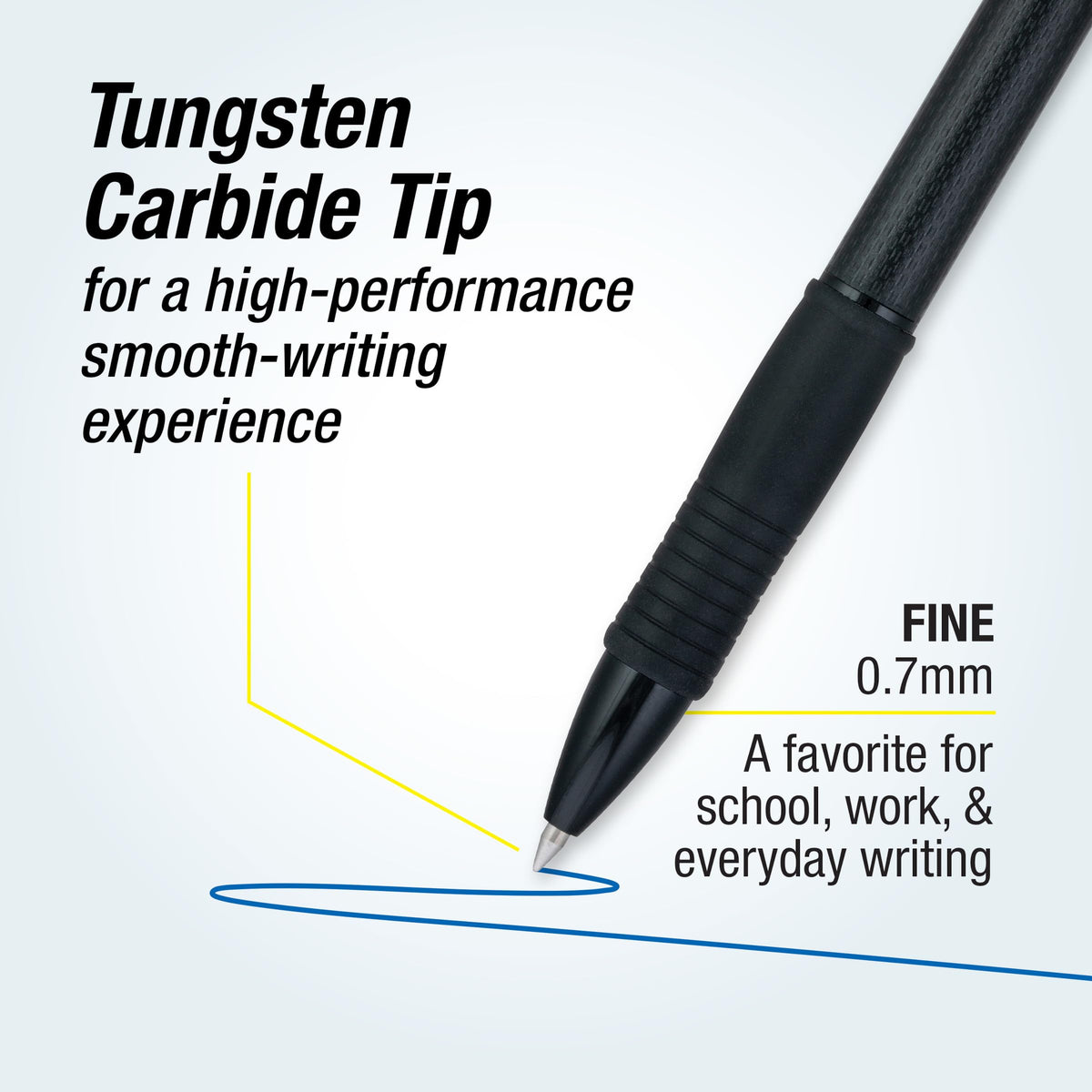 PILOT G2 Edge Blue Gel Roller Pens, Fine Point 0.7 mm, 12Pk