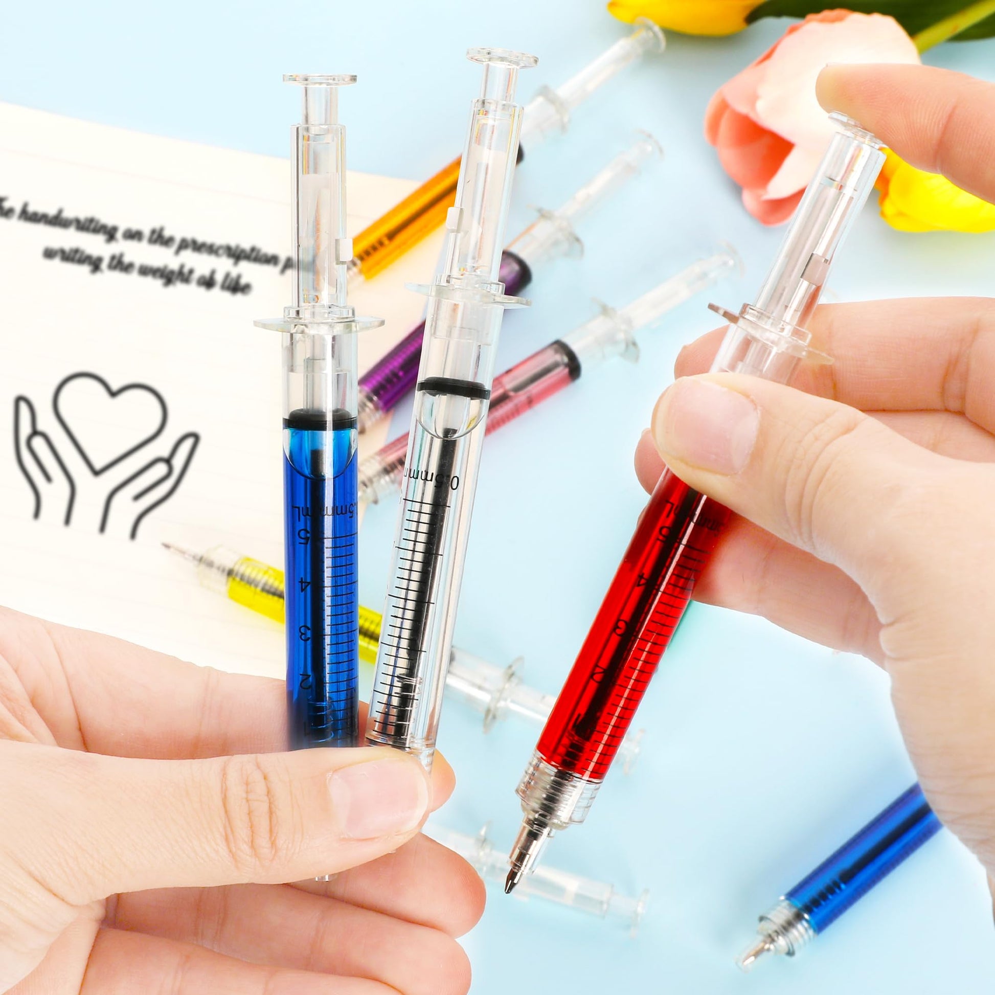 200PCS Bulk Syringe Pens Retractable, Nurse Appreciation for Hospital Teams
