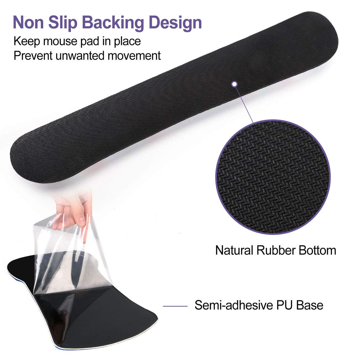 ToLuLu Keyboard Wrist Rest Pad Ergonomic Mouse Pad Set, Gel Mouse Pad for Computer Laptop, Non Slip