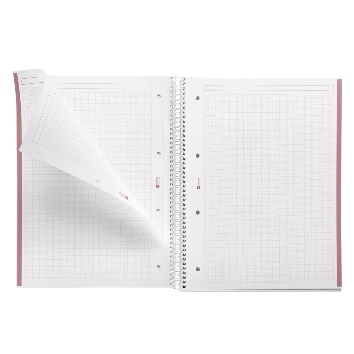 Miquelrius - A4 Notebook Emotions Ring Notebook, 80 Sheets 90 g/m², 5 mm Squaring, 1 Colour Strip