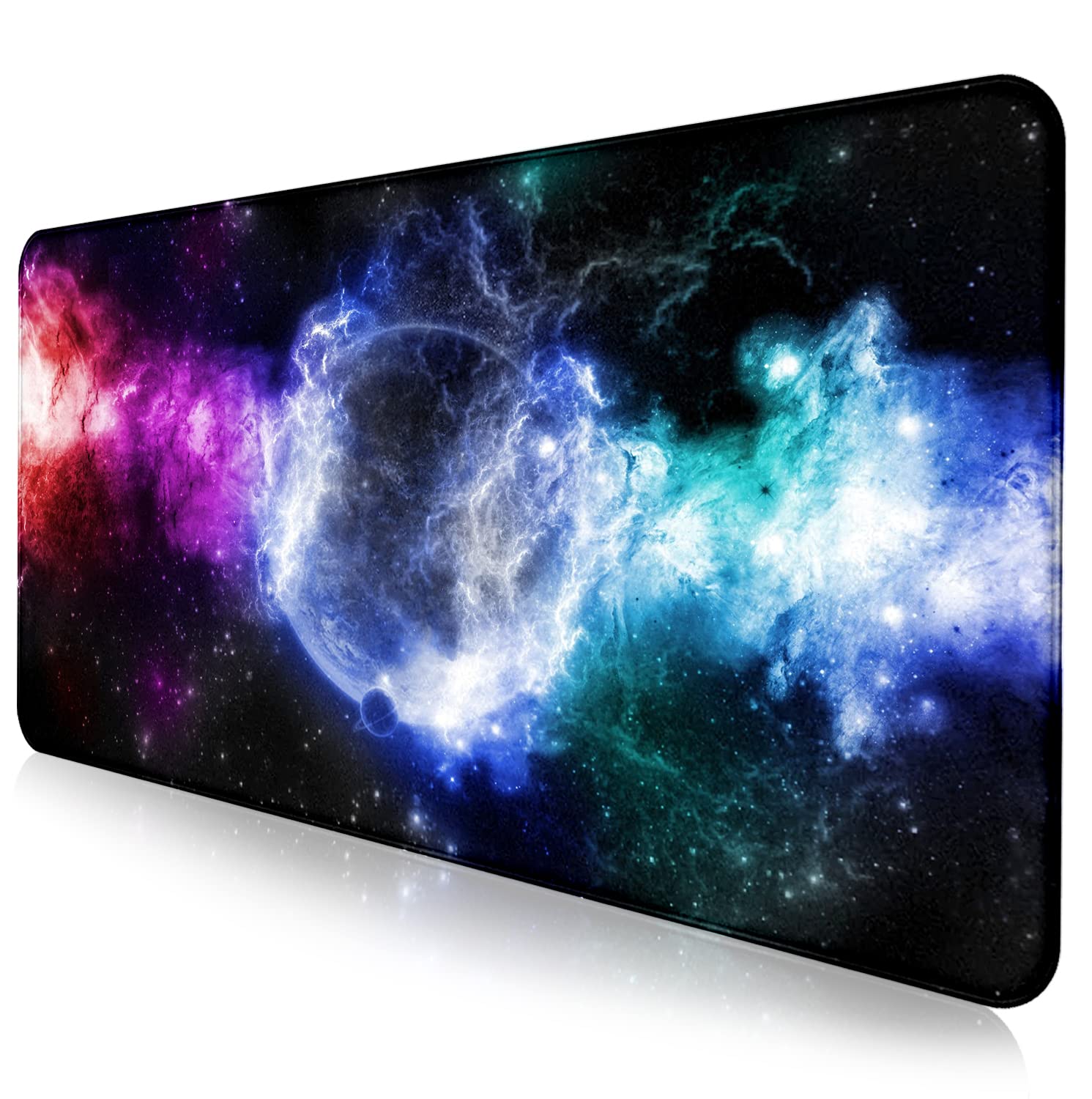 Large Extended Nebula Starry Sky Mouse Pad, Laptop and Home Office Desk Pad