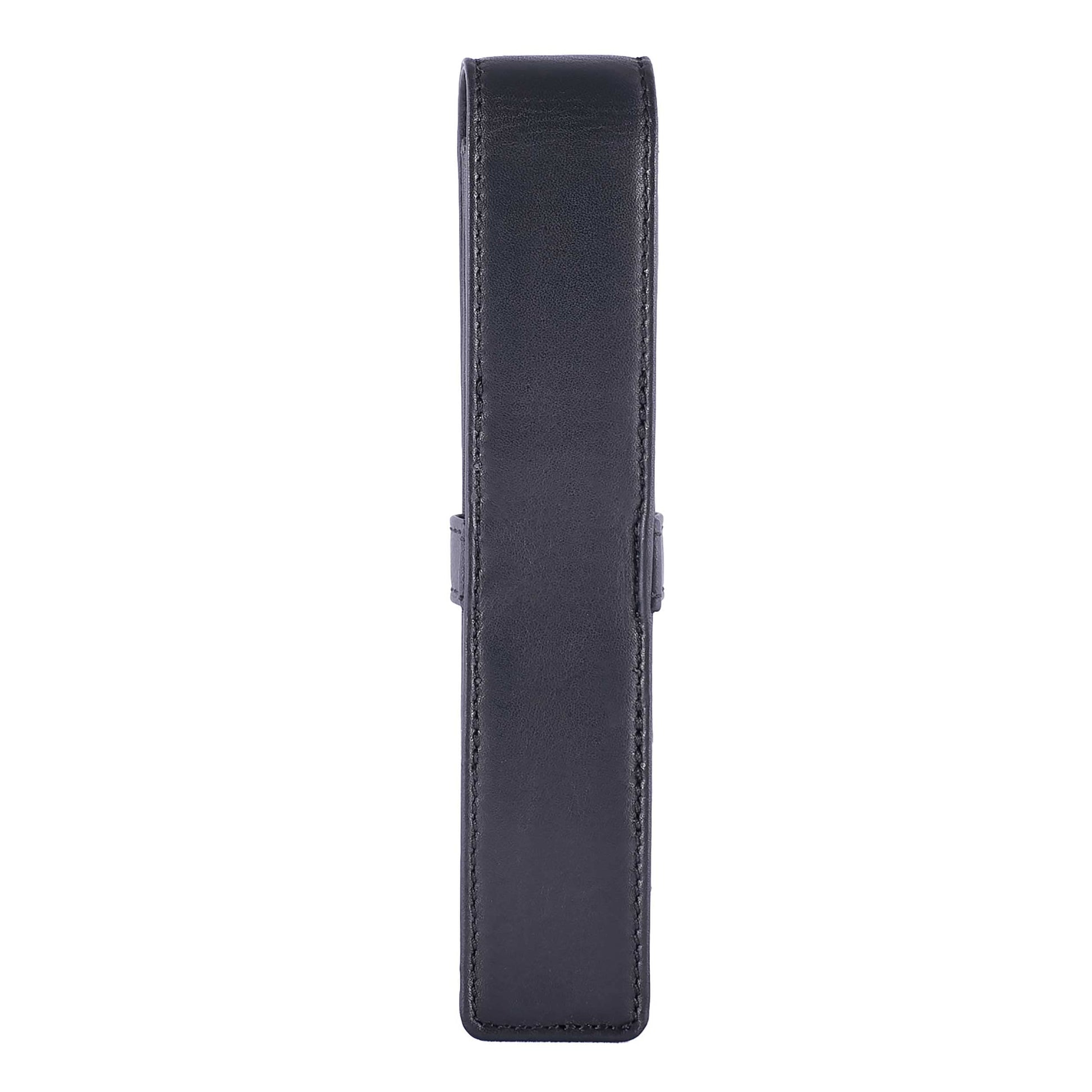DiLoro Leather Single Pen Case Pencil Pouch Holder for One Fountain Ballpoint Rollerball Pen and
