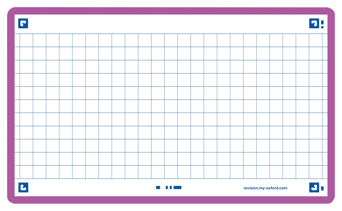 Oxford Flash 2.0 Pack of 80 Flash Cards Size 7/5 x 12.5 cm Small Squares on Both Sides - Navy Blue