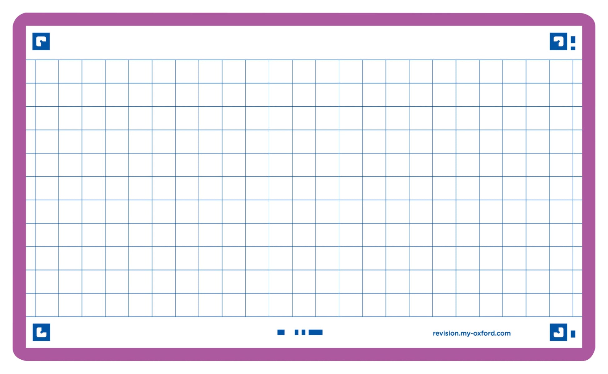 Oxford Flash 2.0 Pack of 80 Flash Cards Size 7/5 x 12.5 cm Small Squares on Both Sides - Navy Blue