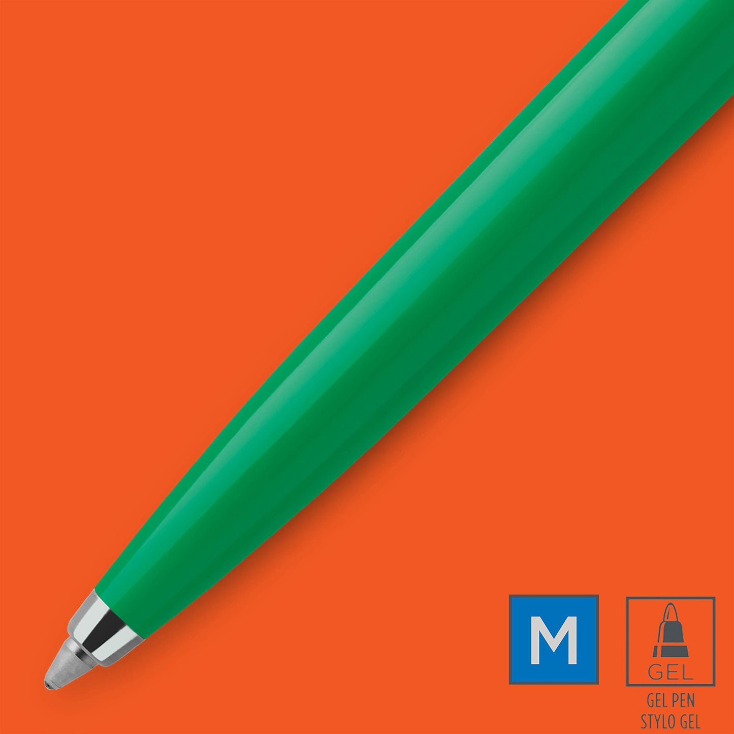 Parker Jotter Originals Gel Pen |'90s Retro Green Finish | Medium Point (0.7 mm) | Blue Ink | 1