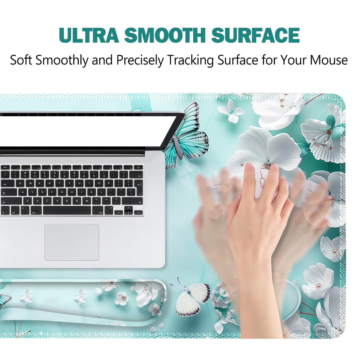 ToLuLu Large Mouse Pad Desk Pad, Wrist Rest Desk Mat for Keyboard and Mouse