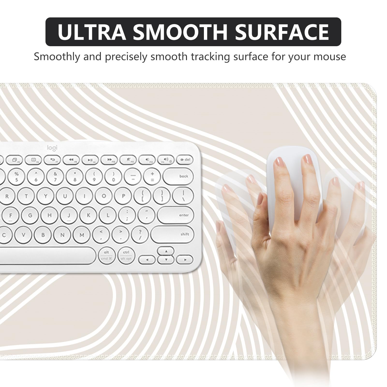 iCasso Desk Pad,Desk Matt for Desktop,Large Mouse Pad,Lines