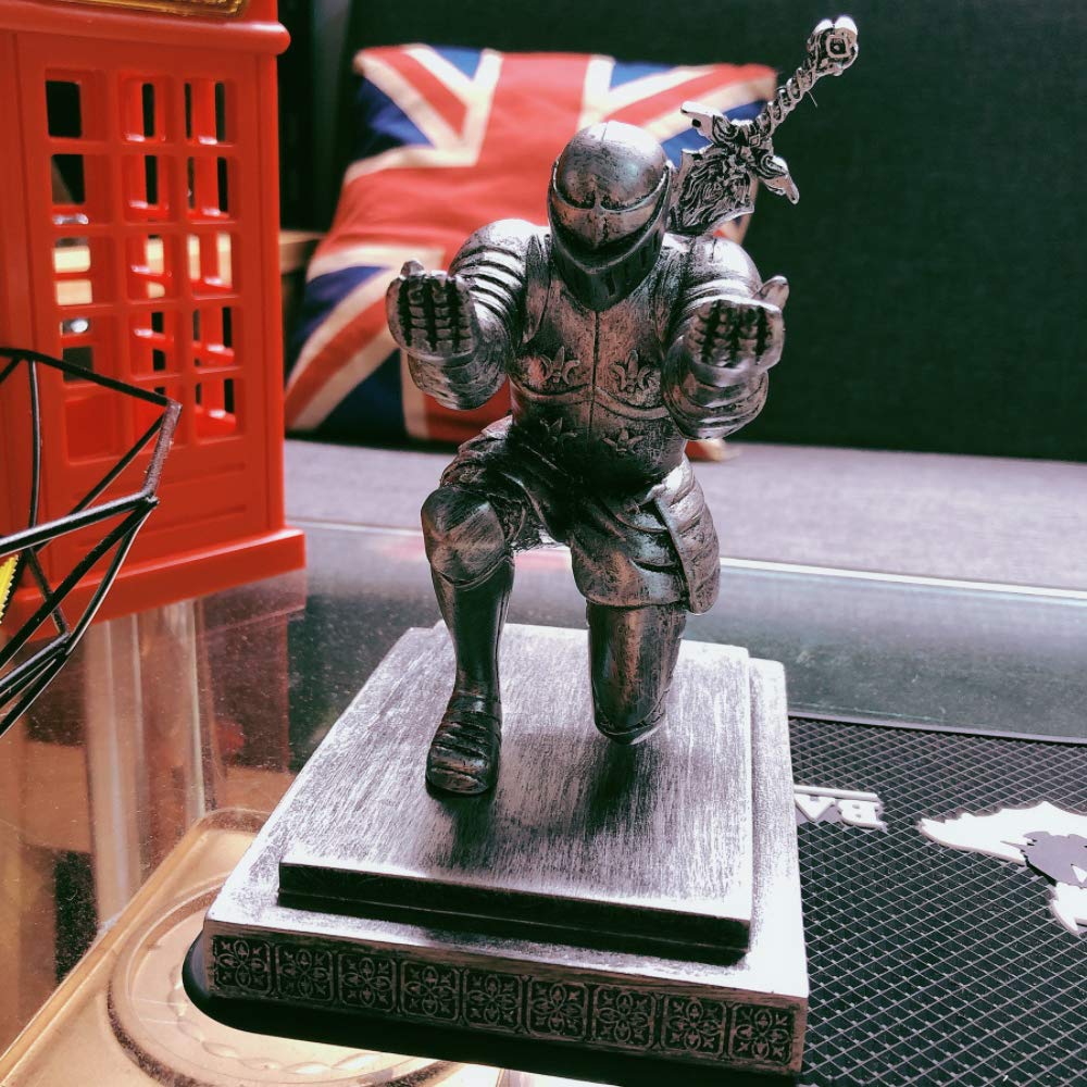 AMJUDOT Knight Pen Holder Magnetic Cool Desk Accessories and Organizers Executive Soldier Knight