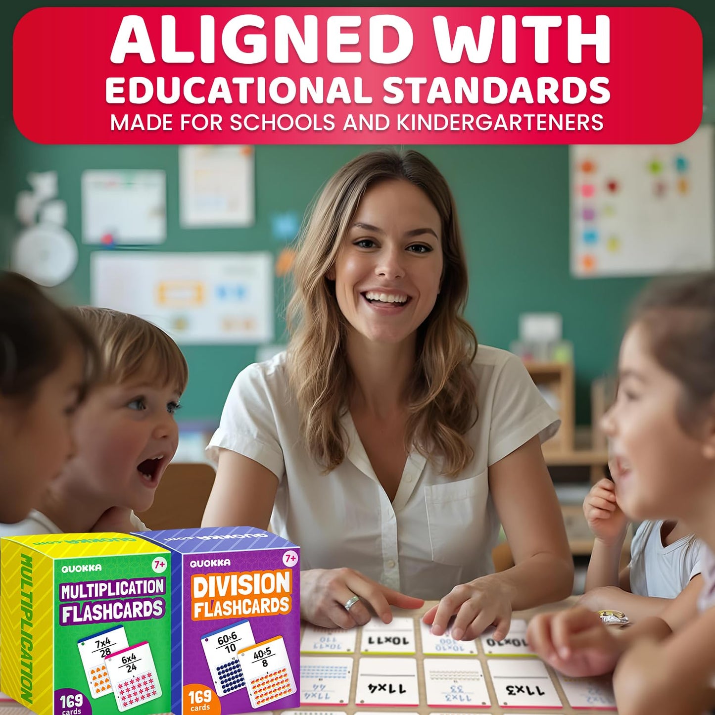 Math Flash Cards for Kids Ages 4-8 - Math Games 1st to 3rd Grade
