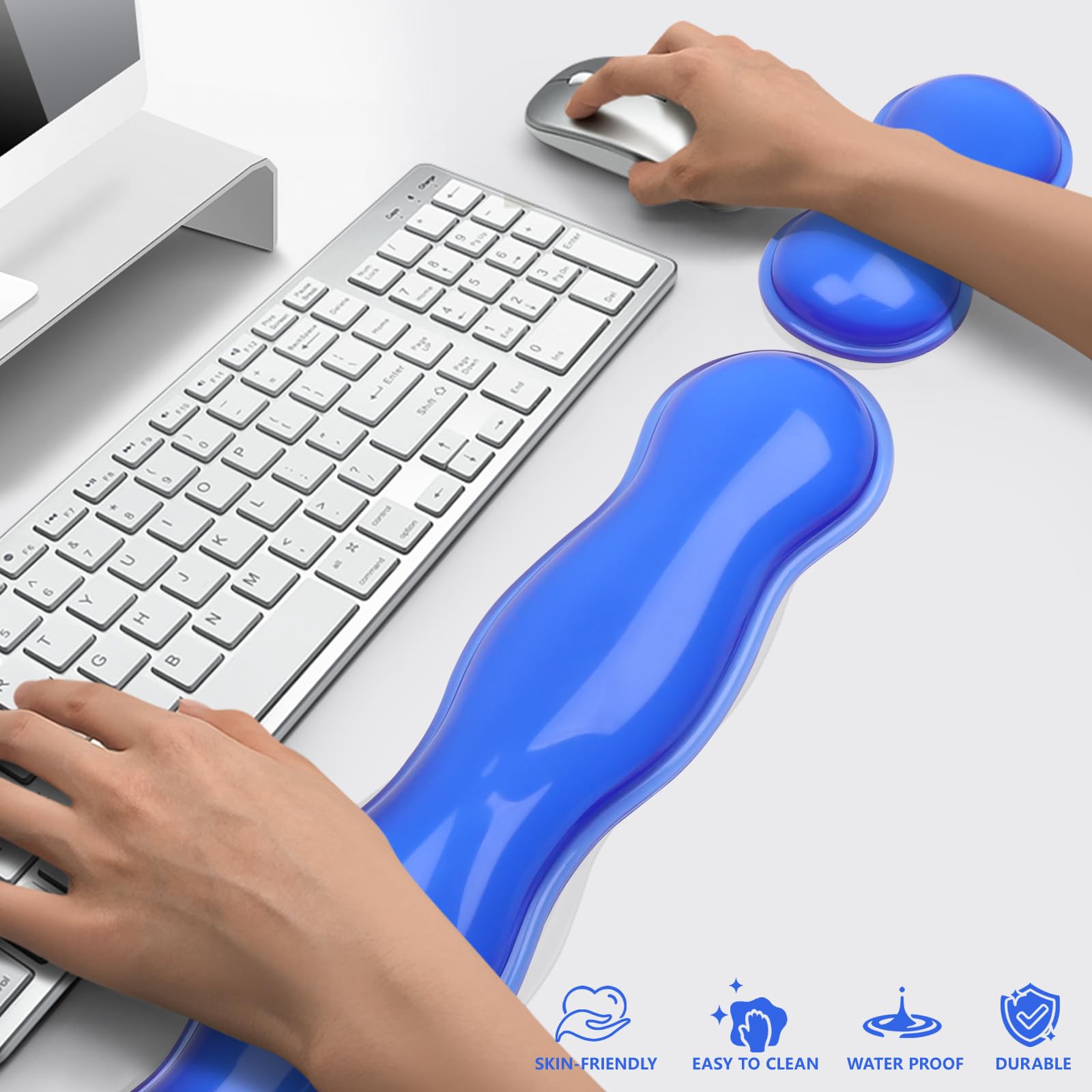 Gel Keyboard and Mouse Wrist Rest, Cute Wrist Support and Arm Support Keyboard Rest for Keyboard