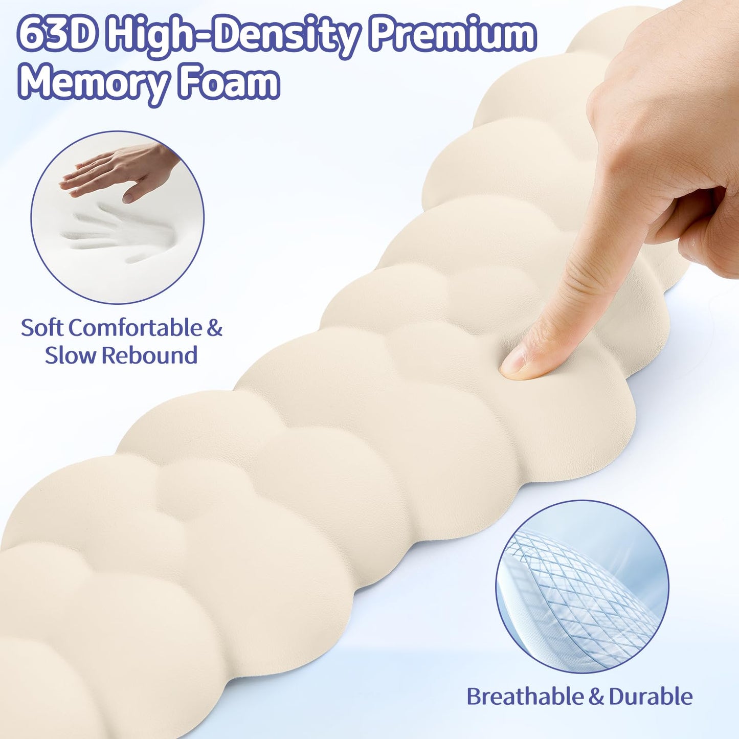 Sushret Cloud Wrist Rest for Keyboard and Mouse, Cloud Keyboard Wrist Rest