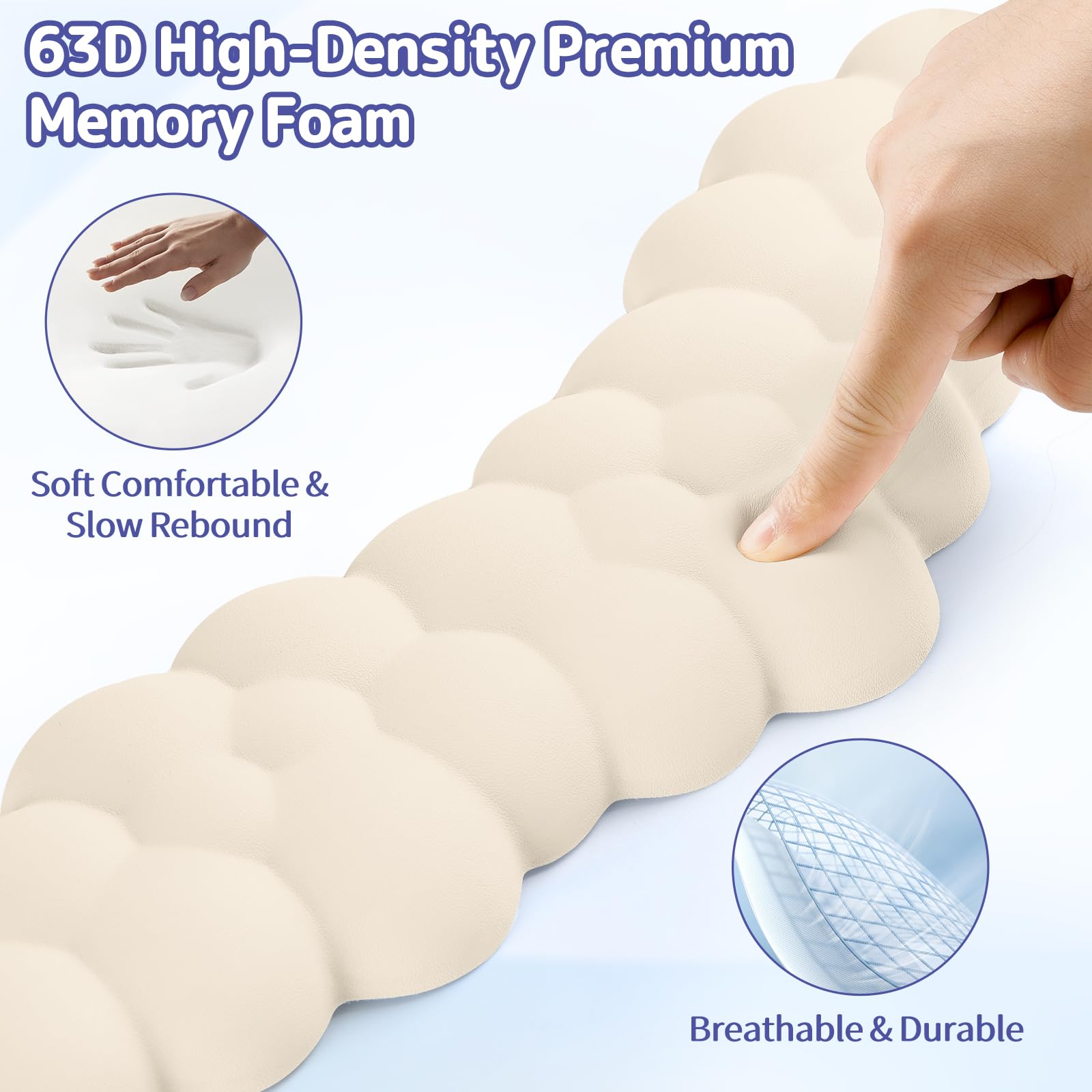 Sushret Cloud Wrist Rest for Keyboard and Mouse, Cloud Keyboard Wrist Rest