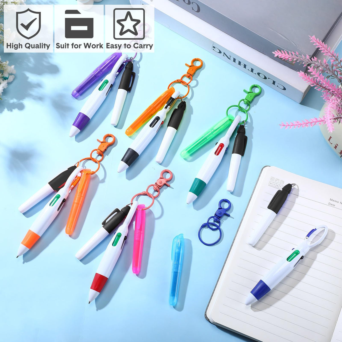 Sherr 100 Pcs Nurse Pen Set, Badge Reel Accessories Gift, Many Colors