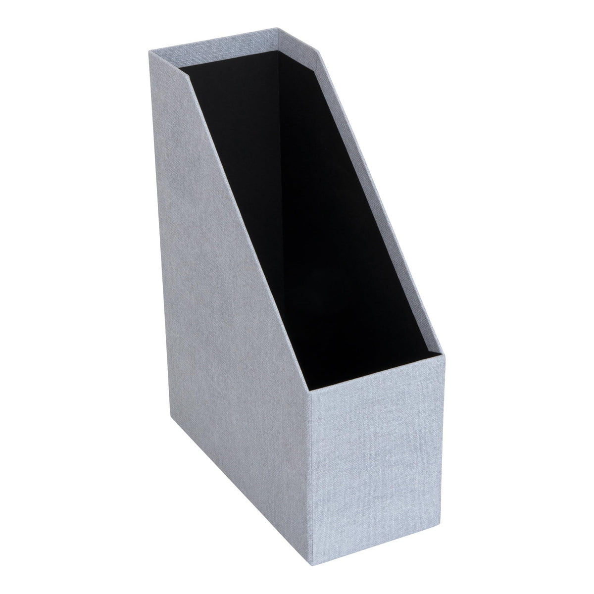 Bigso Estelle Magazine File - Magazine Holder and Organizer for Papers and Catalogs with Leather