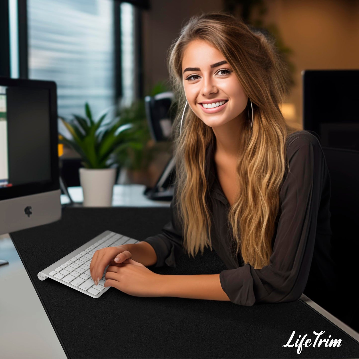 LifeTrim Huge 46”x17” 5mm Gaming Mouse Pad Large Mouse Pad for Desk Gaming Giant Black XXL Thick