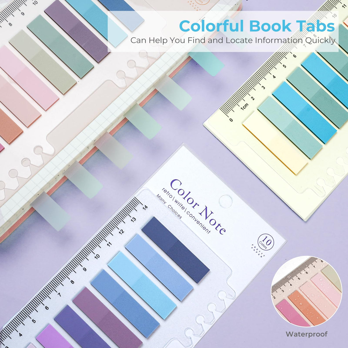 Nicpro 62 PCS Aesthetic Book Annotation Kit with Case