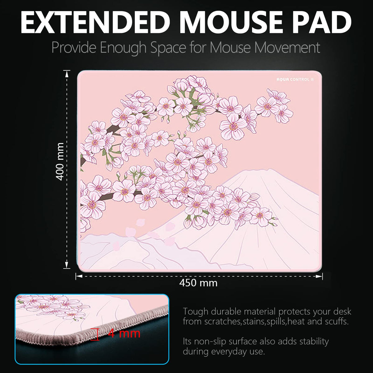X-Raypad Aqua Control 2 Gaming Mouse Pad, Ultra-High Precision Mouse Pad with Perfect Speed and