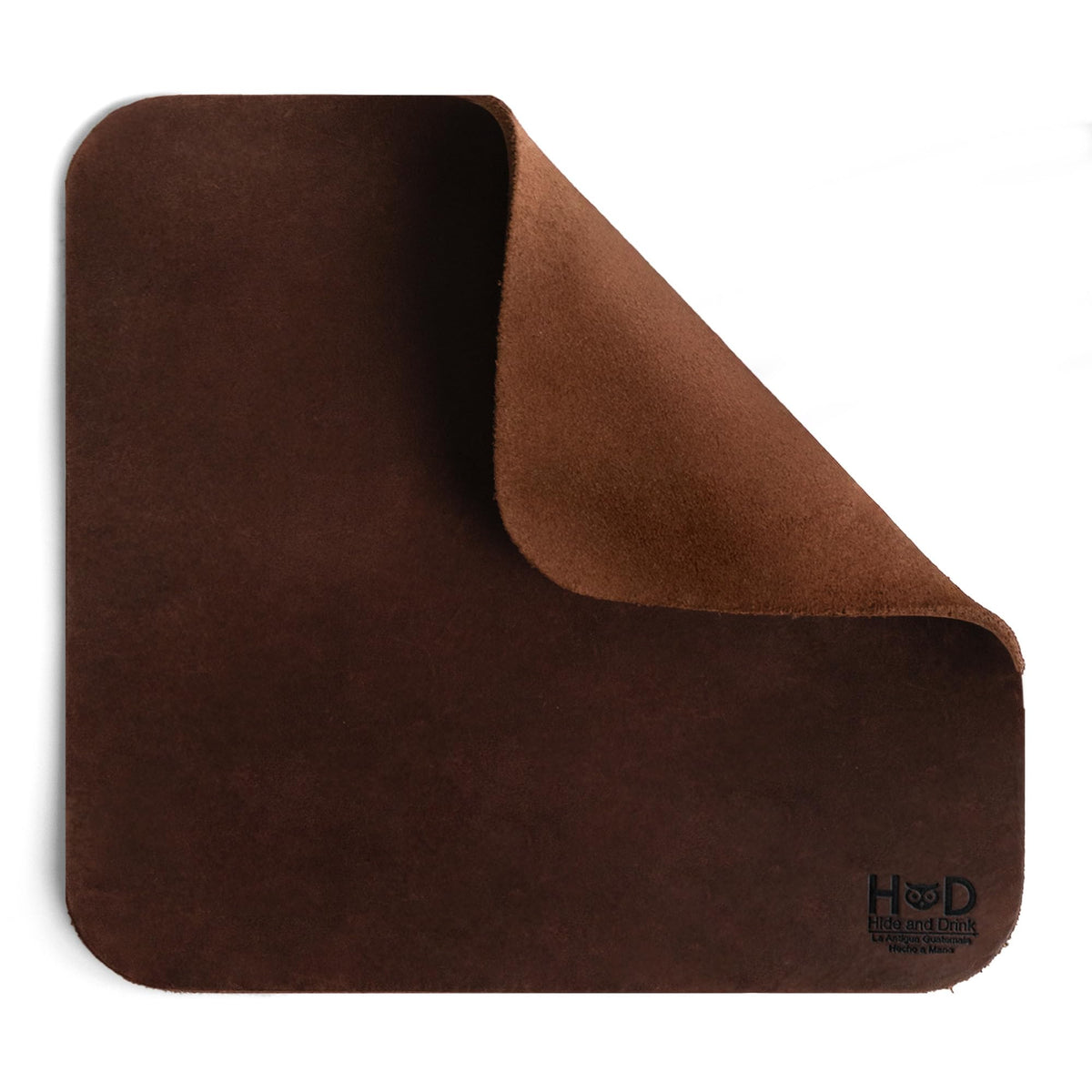 Hide & Drink Genuine Leather Mouse Pad, Anti Slip Leather Mousepad for Gaming, for Apple Magic