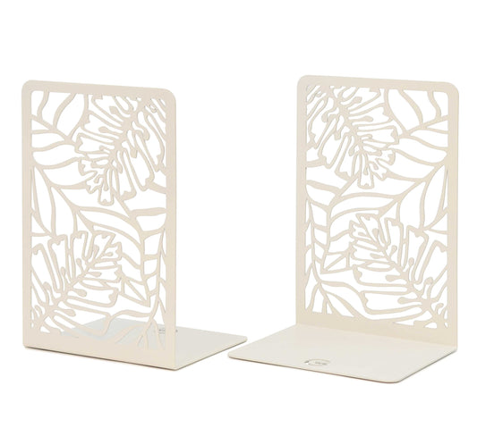 CNK Premium BookEnds for Heavy Books - Metal Book Stoppers for Book Shelves - Decorative Home