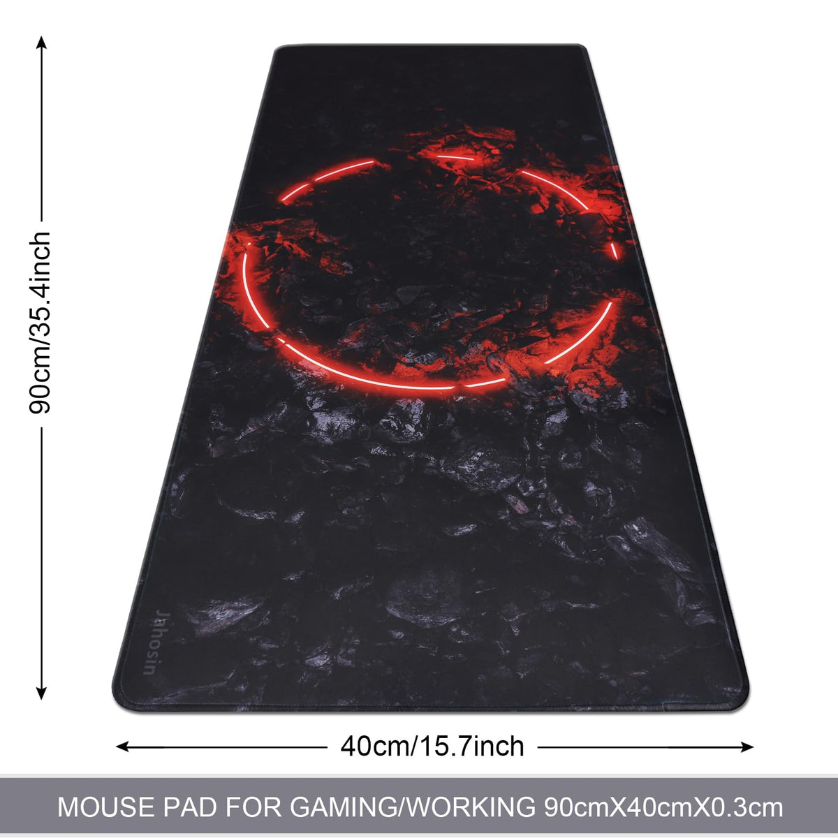 Jahosin Large Gaming Mouse Pad with Stitched Edges,[35.4x15.7In] Extended Mouse Pad with Non-Slip