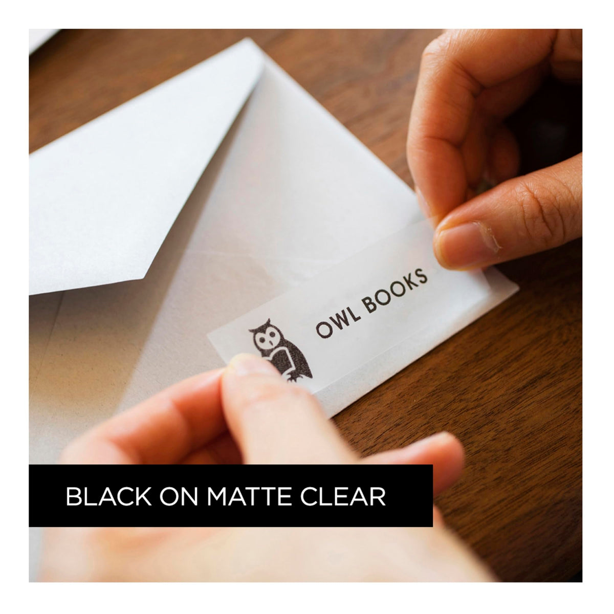 Brother P-Touch TZe-M51 Black Print on Premium Matte Clear Laminated Tape 24mm (0.94”) Wide x 8m
