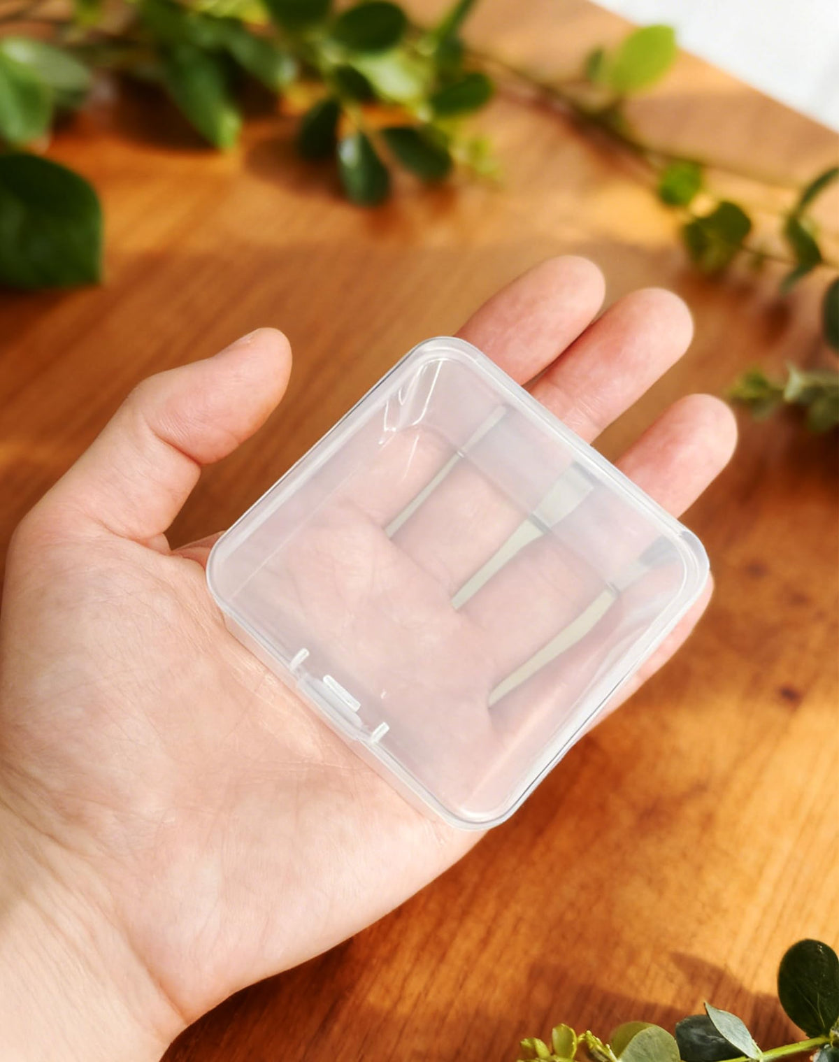 LJY 60 Clear Square Plastic Boxes, 2.5 x 2.5 x 1.4 in for Coins