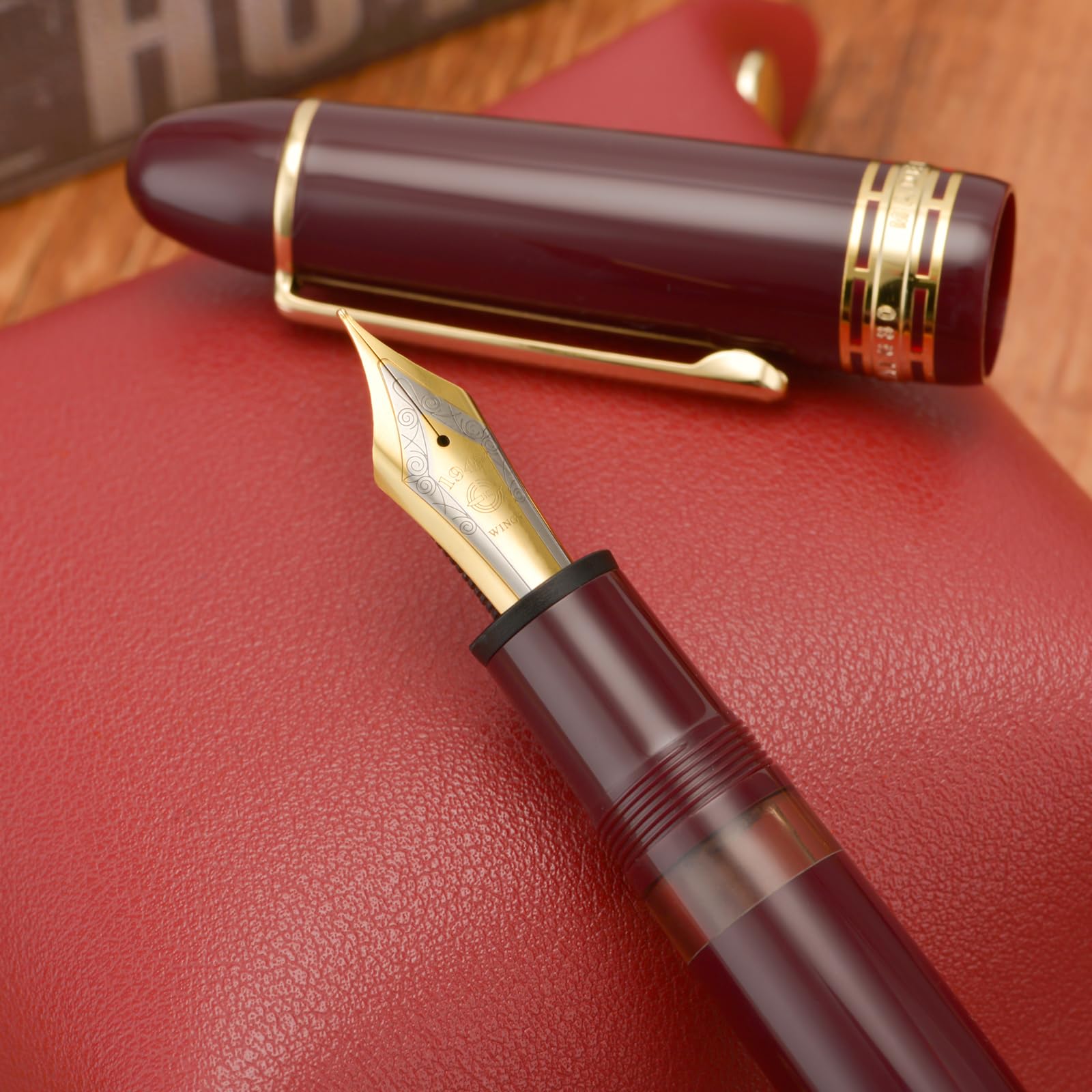 Wikult Yongsheng Junlai 630 Acrylic Fountain Pen, Size 8 Medium Nib with Piston Filling System