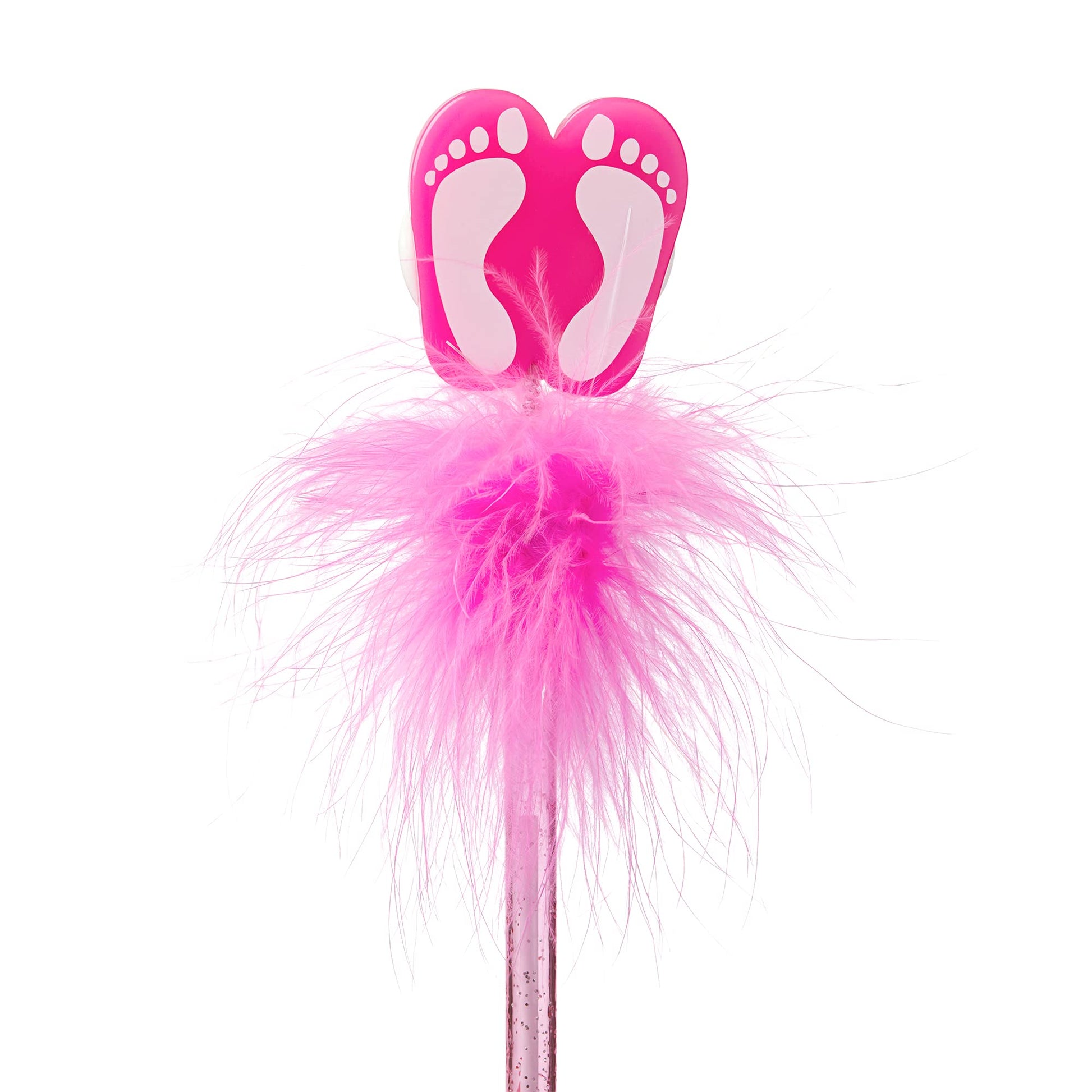 TINC Feather Pen Flip Flops - Pink 10 Pc PVC Cup