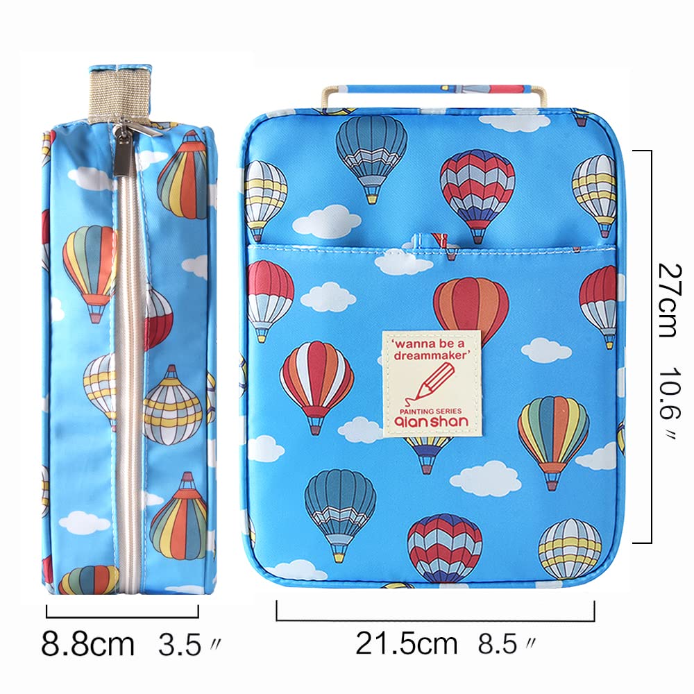 Pencil Case Holder Slot with Zipper Closure Large Capacity Pen Organizer