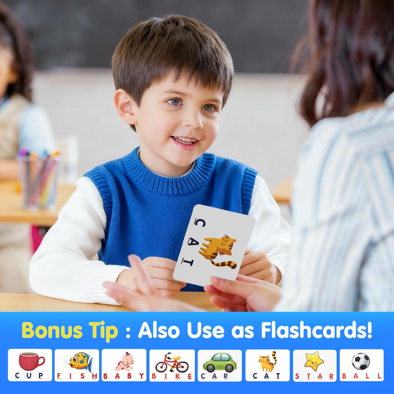 HahaGift Educational Toys for 3-5 Year Old Boy Girl Gifts, Matching Letter Learning Games